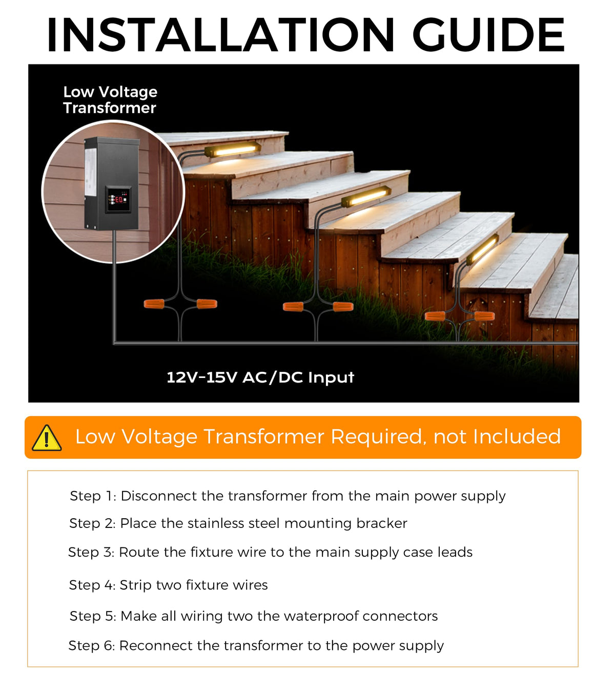 CLOUDY BAY [8 Pack] 7 Inch 5W 5CCT Hardscape Paver Light,Retainng Wall Lights Outdoor,IP65 Waterproof,2700K/3000K/3500K/4000K/5000K Selectable,12V-15 VAC/DC Low Voltage,Frost Lens Step Deck Light