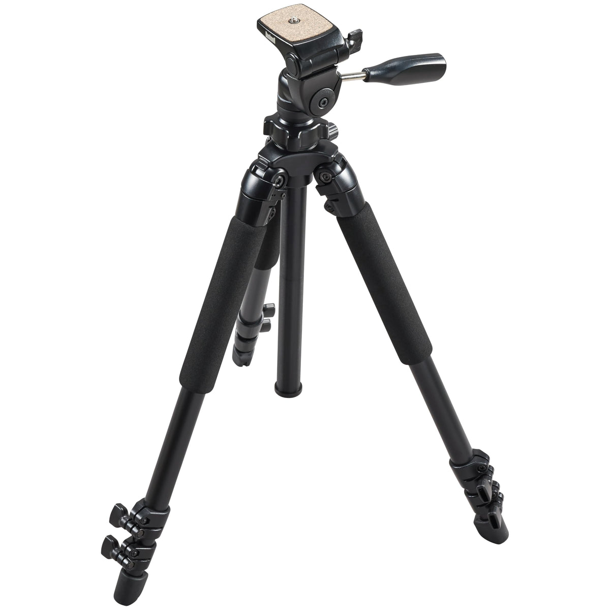 Bushnell Advanced Tripod for Binoculars, Spotting Scopes, and Cameras - Durable Aluminum Construction with Adjustable Legs and Center Column for Stability,Black
