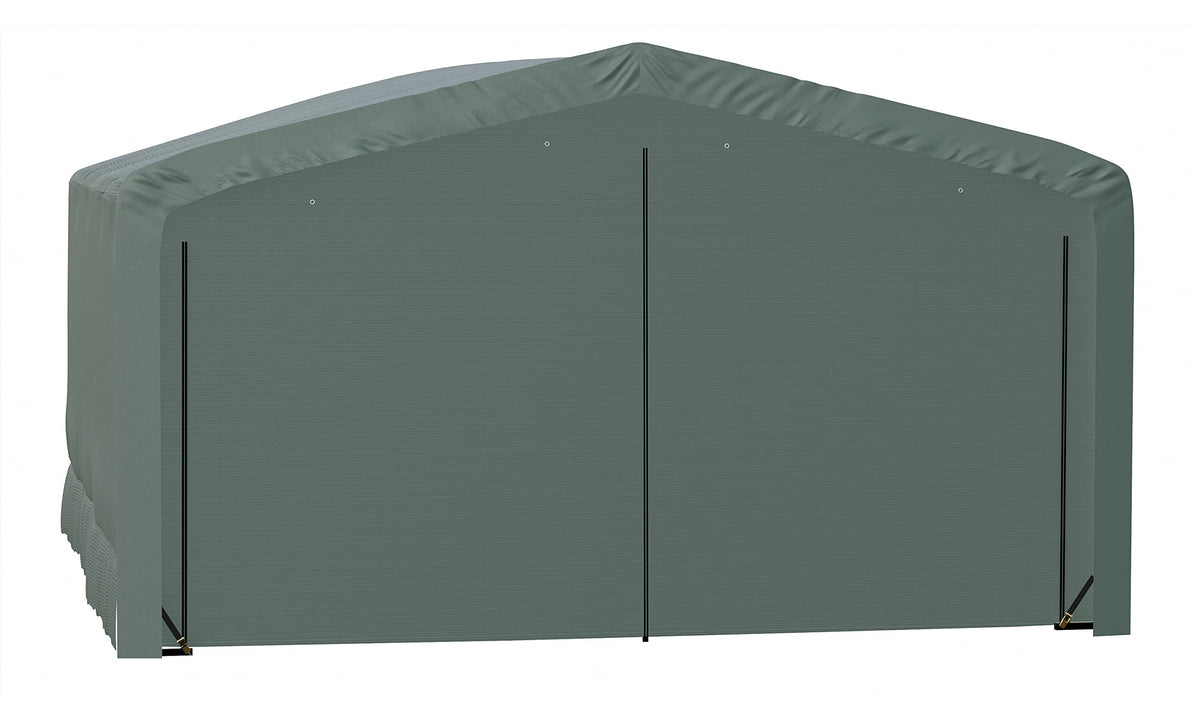 ShelterLogic ShelterTube Garage & Storage Shelter, 20' x 18' x 12' Heavy-Duty Steel Frame Wind and Snow-Load Rated Enclosure, Green