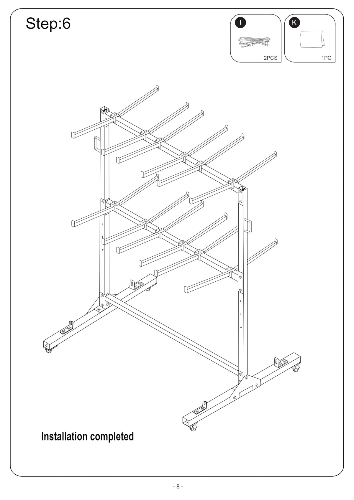 Folding Chair Cart, 2-Tier Heavy Duty Chair Storage Rack with Wheels, Holds 84 Chairs or 42 Chairs + 12 Tables, 1000 lbs Capacity, Locking Casters, Cover & Straps for Events, Church, School
