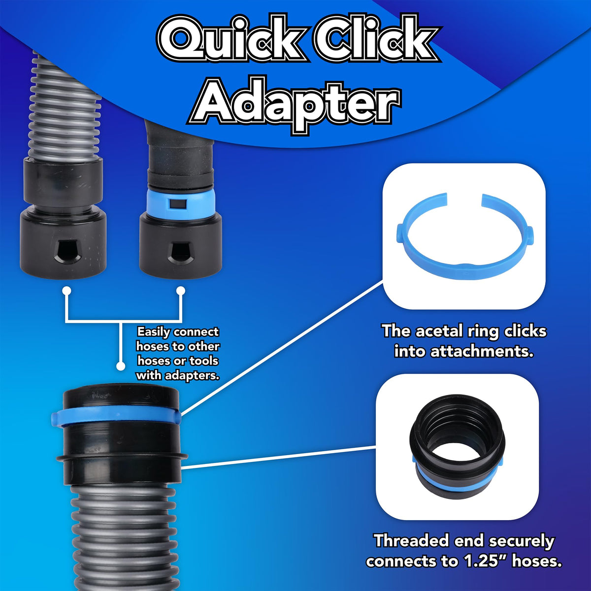 Cen-Tec Systems 97525 Quick Click Dust Collection Separator, Black