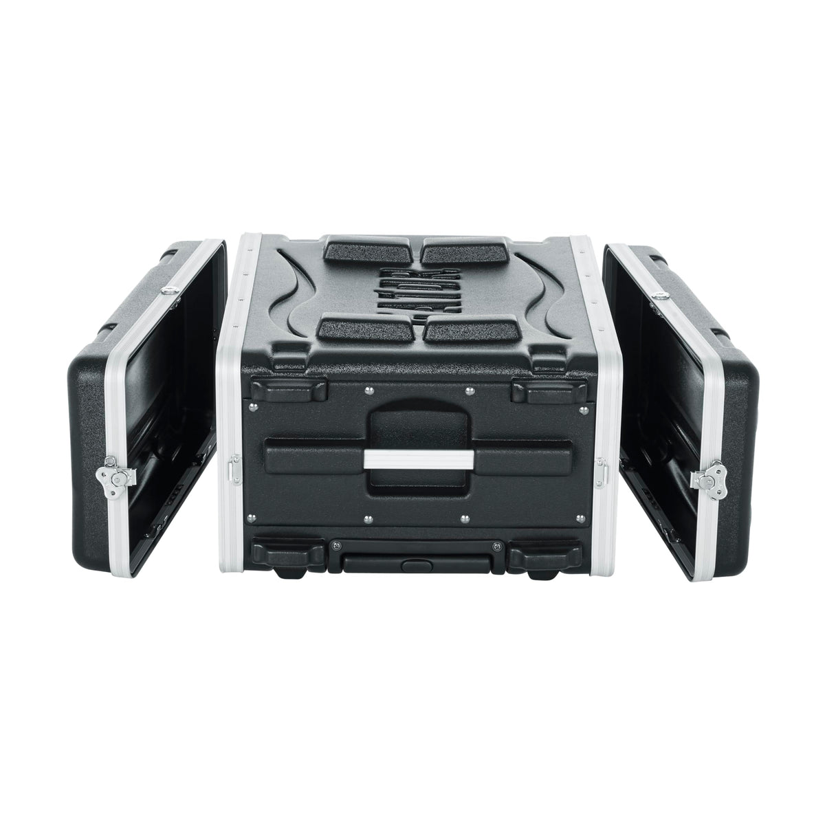 Gator Cases Lightweight Rolling 4U Rack Case with Heavy Duty Latches, Retractable Tow Handle, and Recessed Wheels, Standard 19.25" depth (GRR-4L)