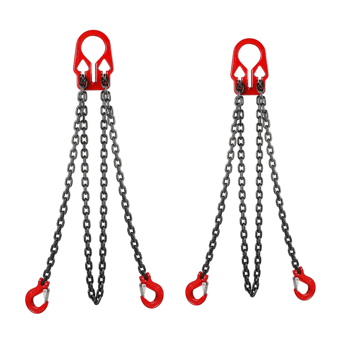 BEAMNOVA Lifting Chains with Adjuster Hooks, 3/8 Inch x 10Ft + 5/16 Inch x 10Ft