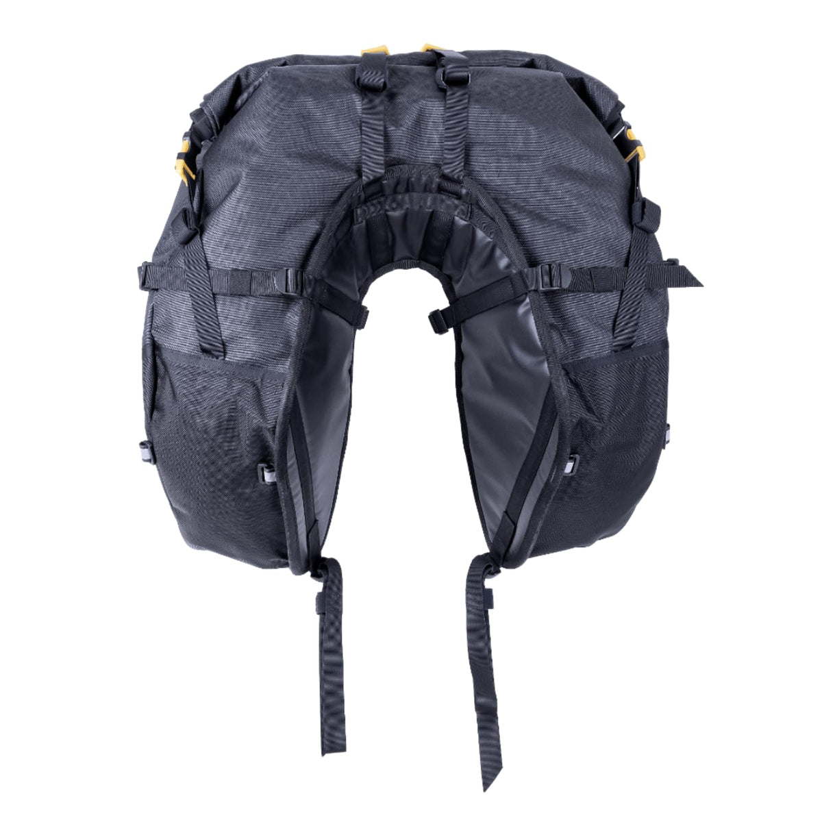 Giant Loop Coyote Saddlebag, Water-resistant Motorcycle Storage Bag, 39-Liters Capacity to Carry Small & Large Gear, Fits Any Dirt Bike, Enduro, Adventure & More (Black)