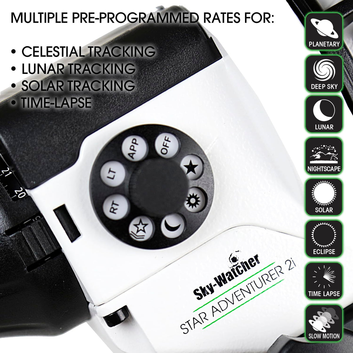 Sky-Watcher Star Adventurer 2i Pro Pack – Motorized DSLR Night Sky Tracker Equatorial Mount for Portable Nightscapes, Time-Lapse and Panoramas – Wi-Fi App Camera Control – Long Exposure (S20512)