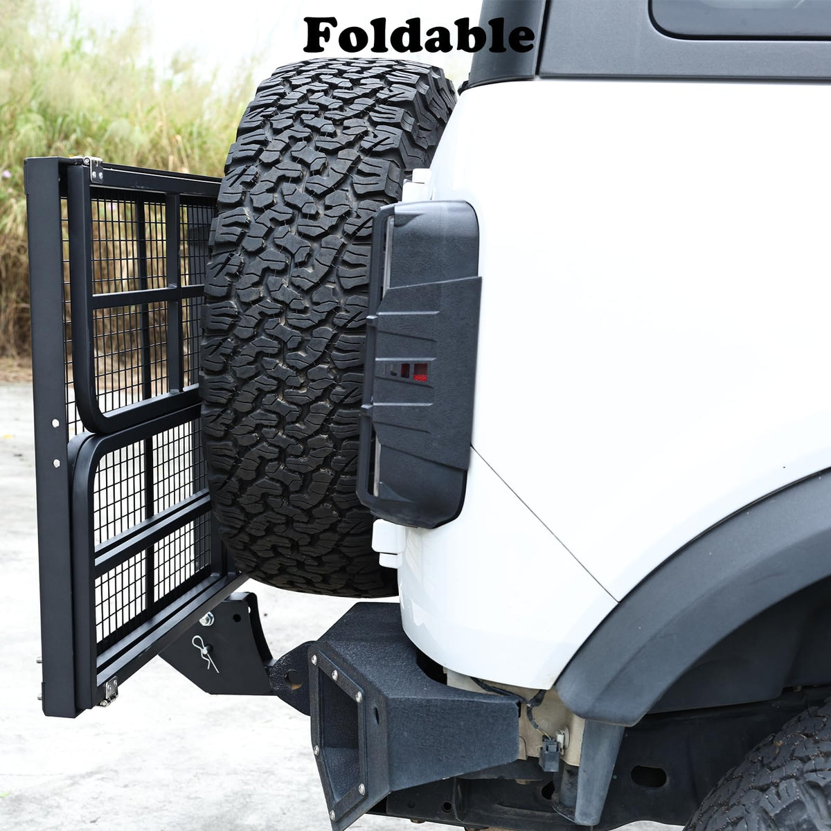Folding Hitch Mount Cargo Carrier Rack - 750 LBS Heavy Duty Rear Luggage Basket for Car SUV, Fits 2" Receiver - Tow Hitch Cargo Rack for Camping Travel, Black