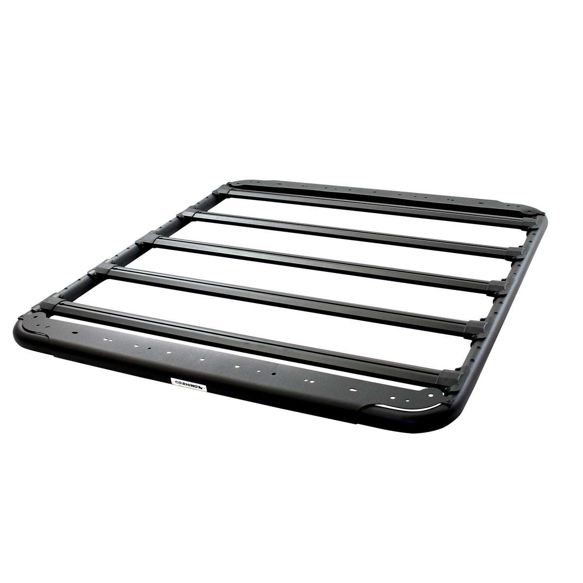 Go Rhino SRM 500 Flat Platform Roof Rack & Clamps | Aluminum, Textured Black, L: 55" x W: 52" | 5935055T | Mounts to Most Cross Bars