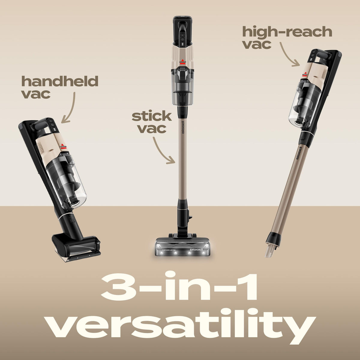 Bissell PowerClean FurGuard Self-Standing Cordless Vacuum w/Self-Cleaning Brush Roll, Wall Mount, Upholstery Tool & Bright Headlights, Amazon Exclusive Limited Edition Color, Coastal Clean, 4039A