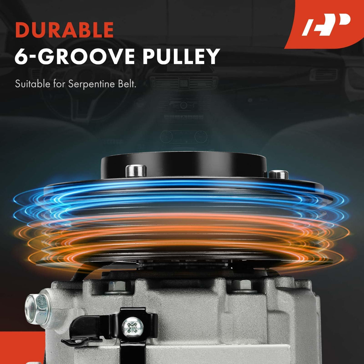A-Premium Air Conditioner AC Compressor with Clutch Compatible with Hyundai Elantra 2018 2019 L4 1.4L