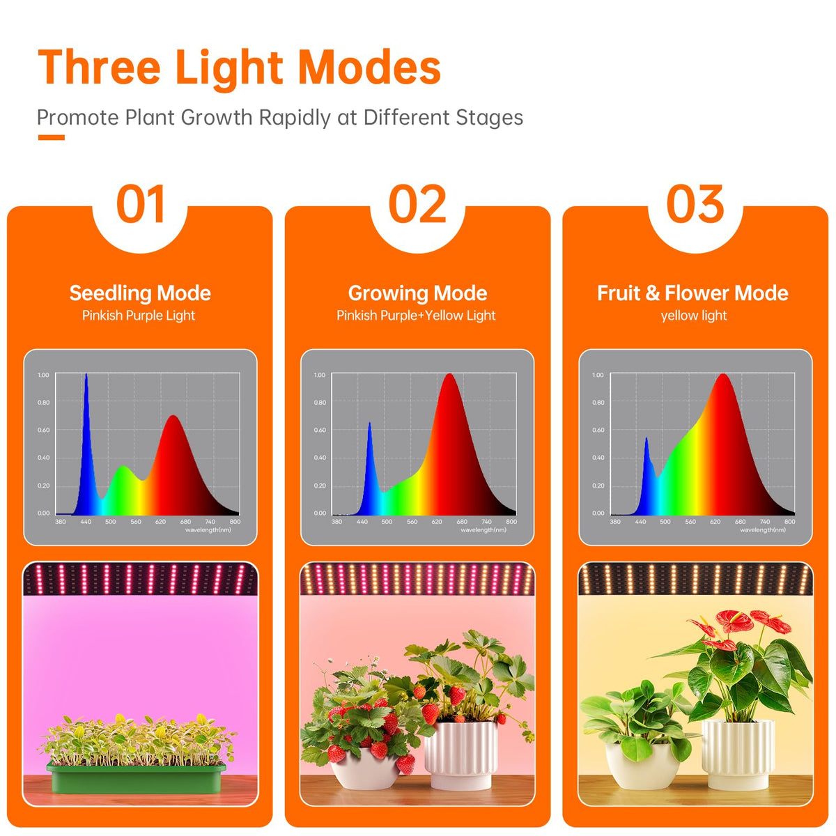 Bstrip Indoor Greenhouse with Grow Lights, 4 Tier 27.2" L×19.9" W×61.8" H Mini Greenhouse with Zippered PVC Cover for Seed Starting Trays, Dimmable 2FT 60W Plant Light for Indoor Plants with Timer