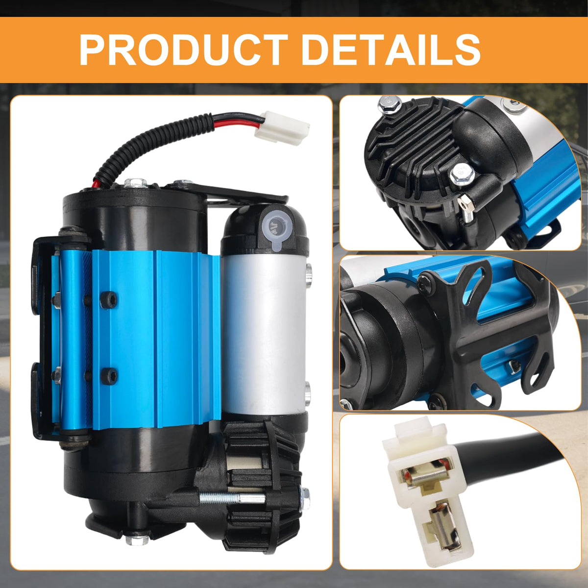 APFAITH High Performance 12V Air Compressor Replacement For ARB CKMA12 On-Board Air Compressor For Tire Inflation Air Locker activation etc 12V Single Motor Air Compressor CKMA12 Air Compressor