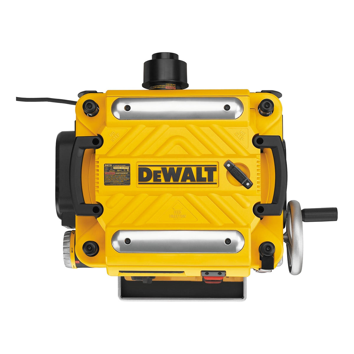 DEWALT Planer, Thickness Planer, 13-Inch, 3 Knife for Larger Cuts, Two Speed 20,000 RPM Motor, Corded (DW735)