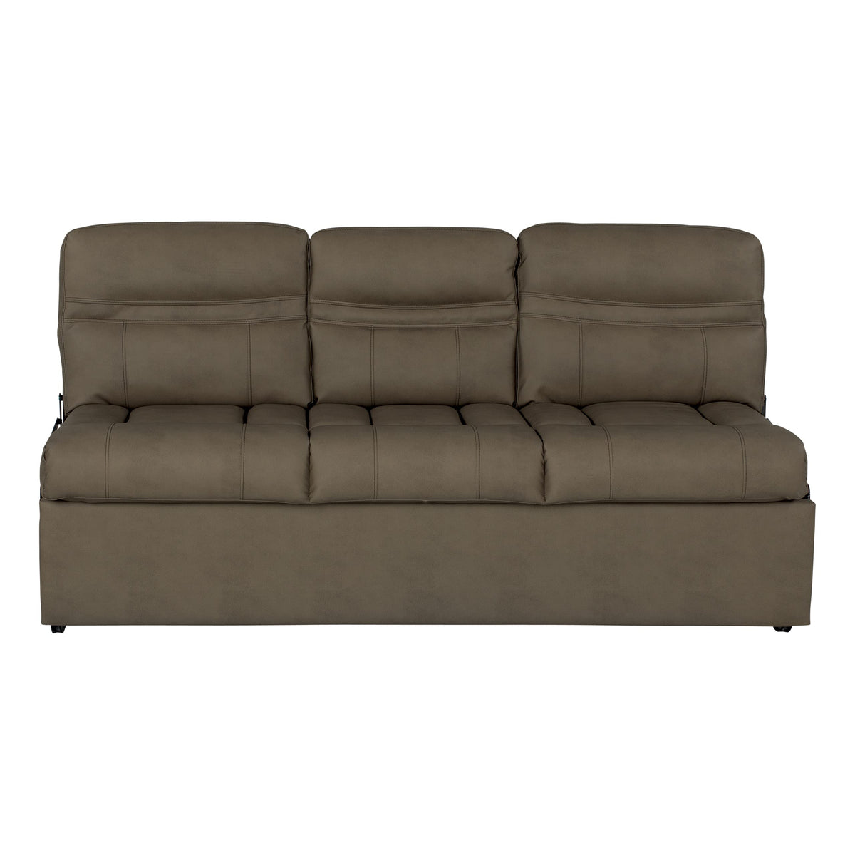 Thomas Payne RV Jackknife Sofa, 68", Transitions to Bed, Fold-Down Center, Cupholders, PolyHyde Fabric, High-Density Foam, Included Kickboard, Grummond - 2020129838