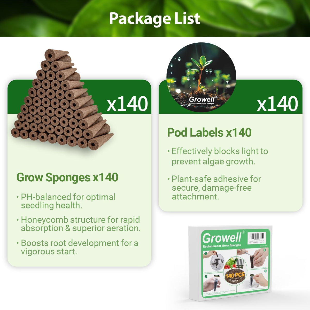 90 Pods Hydroponics Growing System Kit & 280 Pcs Hydroponic Pods Kit