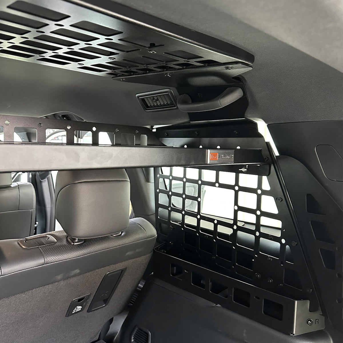 HIGH FLYING 2024 2025 2026 for Toyota Land Cruiser Prado LC250 Overhead Molle Roof Panels Shelf Storage Organizer Interior Rear Cargo Racks (Roof Shelf)