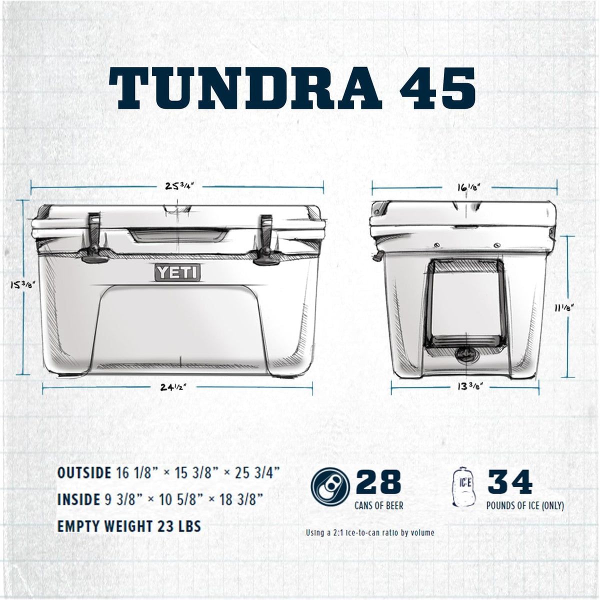 YETI Tundra 45 Cooler, Seafoam