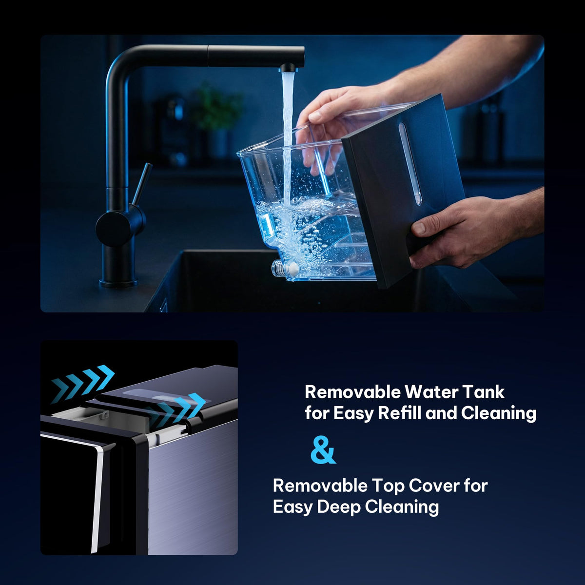 Silonn Nugget Ice Maker Countertop, Auto Drop Ice, Self Cleaning Ice Machine, 40 lbs/24H Soft Chewable Ice, Self Dispensing Nugget Ice Maker for Home, Kitchen and Party