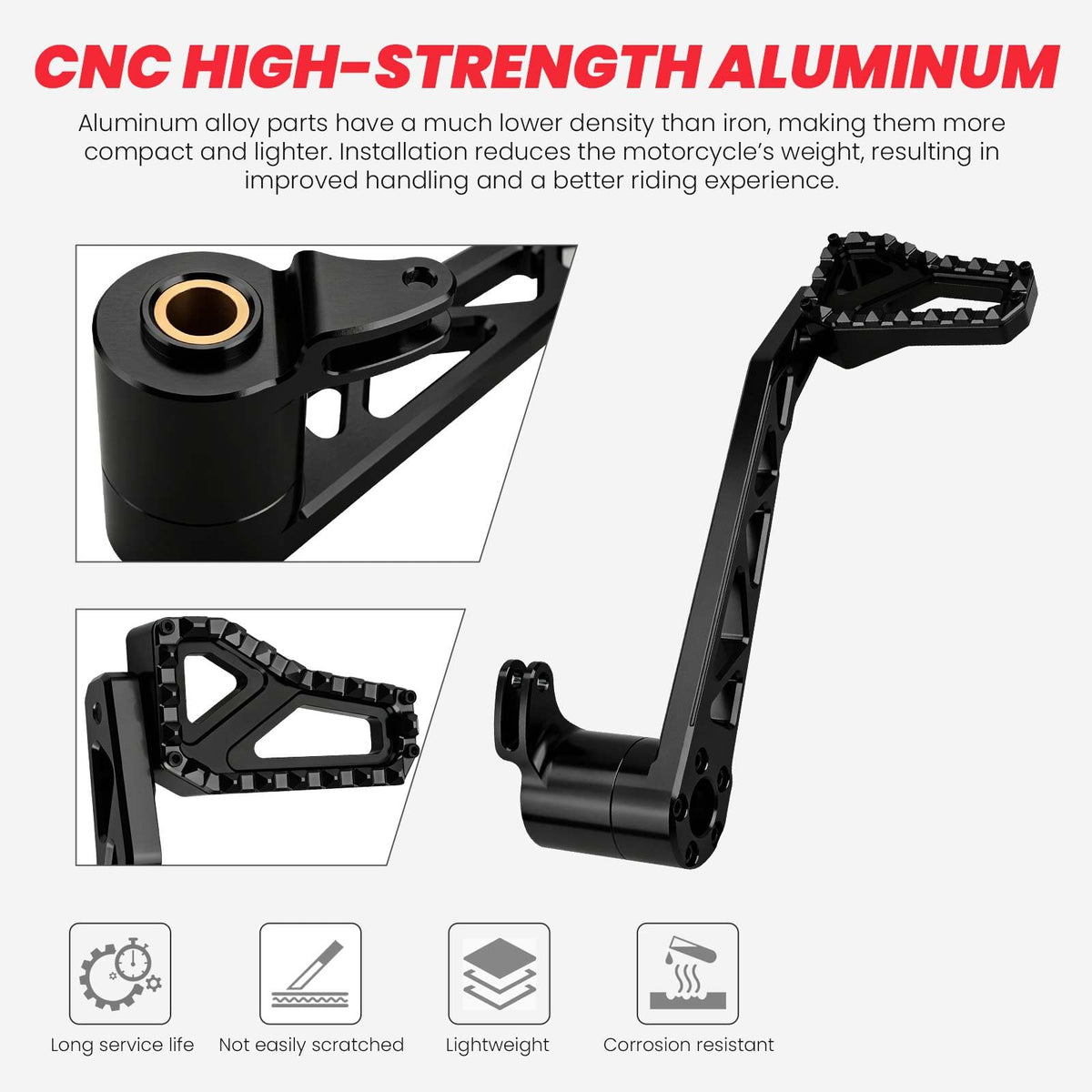 kekykm Touring Floorboards MX Foot Boards Kit Crash Bar fits Harley 2014-2024 Street Glide Road Glide Road King Electra Models