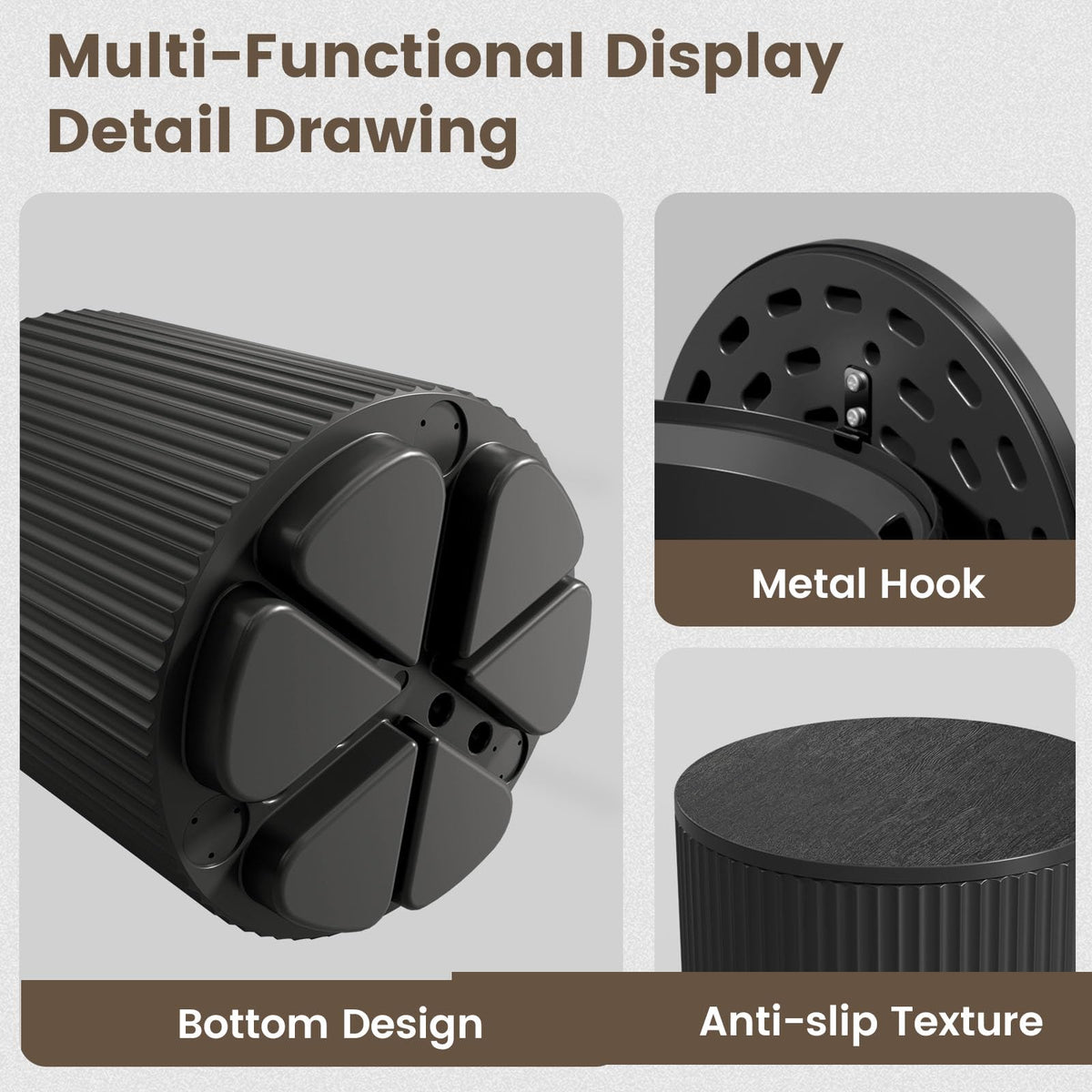 FONTOI Outdoor Cooler Side Table 2 Pack, 2 in 1 Ice Chest Side Table,as Cooler Side Table,Cooler Table for Patio, Parties Picnics, Beach, Black