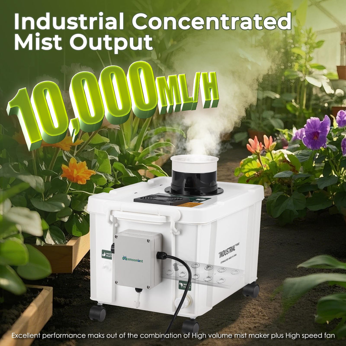 Mxmoonant 10kg/H Ultrasonic Mist Maker DIY Humidifier Kit, Adjustable Mist Volume | Automatic Water Filling | Humidity Controller Cool Mist Humidifier for Mushroom Growing, Greenhouses 110V