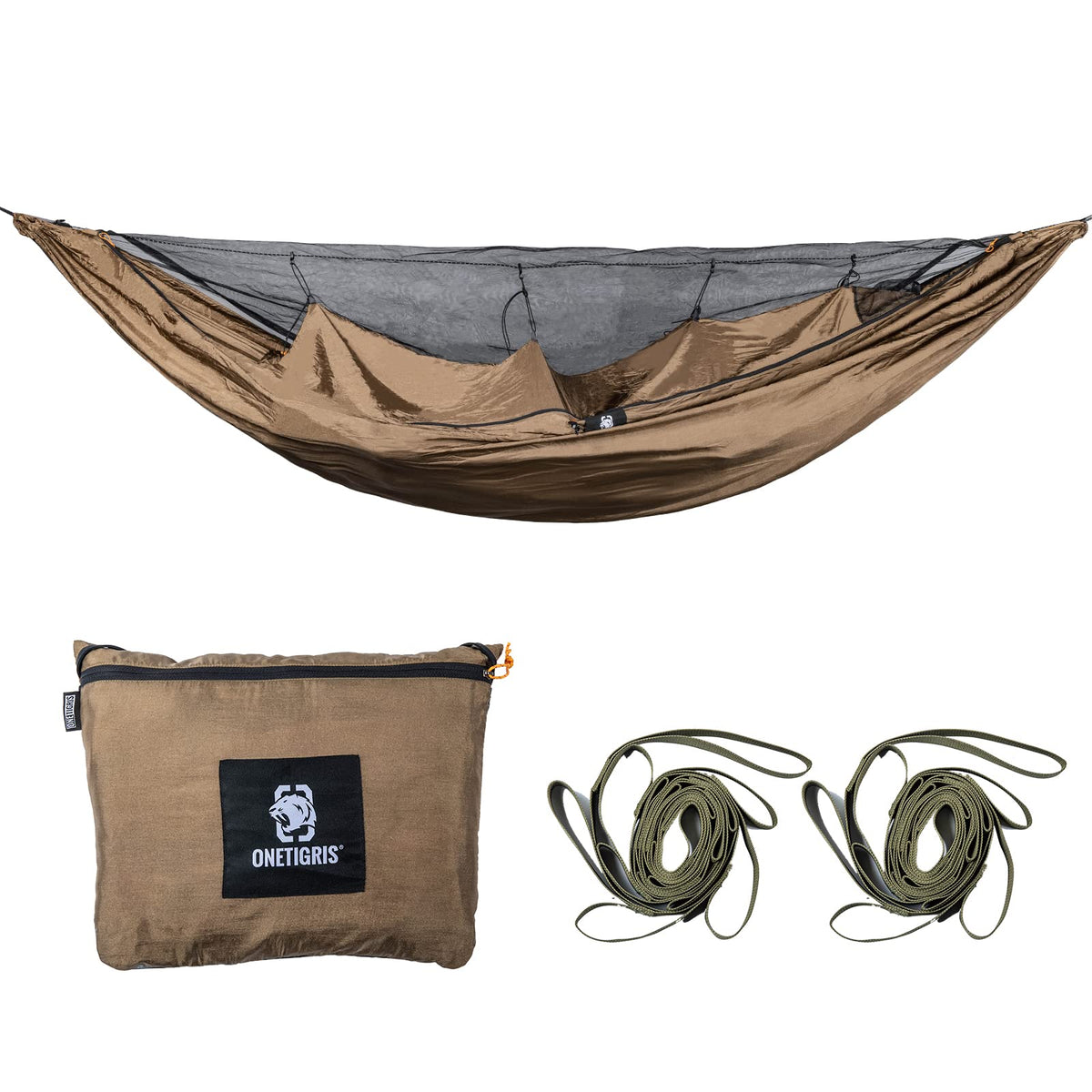 OneTigris KOMPOUND Camping Hammock + OneTigris Bulwark Waterproof Camping Tarp