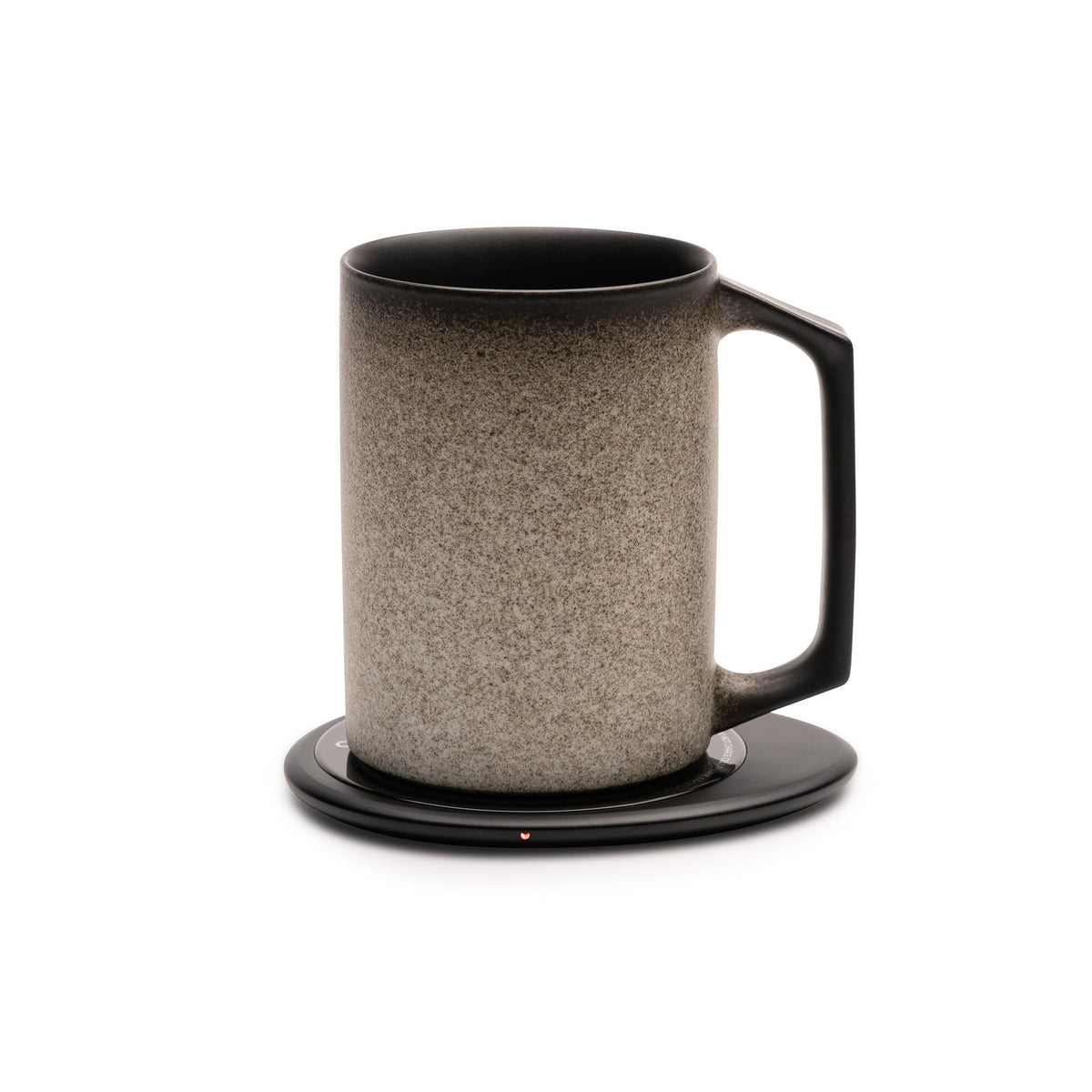 OHOM Ui Artist Collection Self-Heating Mug Set – Iron Noir | 12 fl oz / 355 mL Handcrafted Ceramic Coffee & Tea Mug with Heating Pad