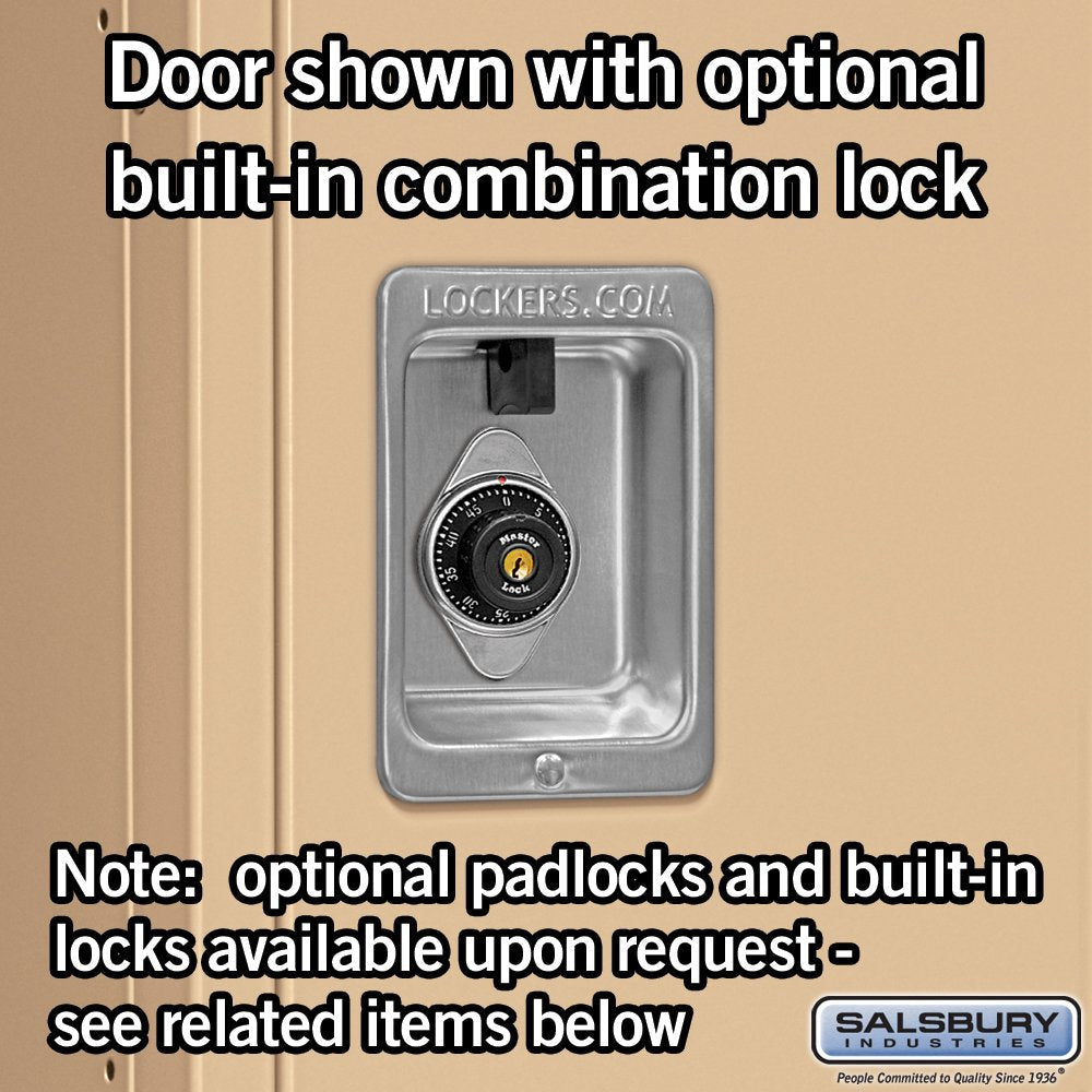Salsbury Industries 62355TN-U Double Tier 36-Inch Wide 5-Feet High 15-Inch Deep Unassembled Standard Metal Locker, Tan Brown