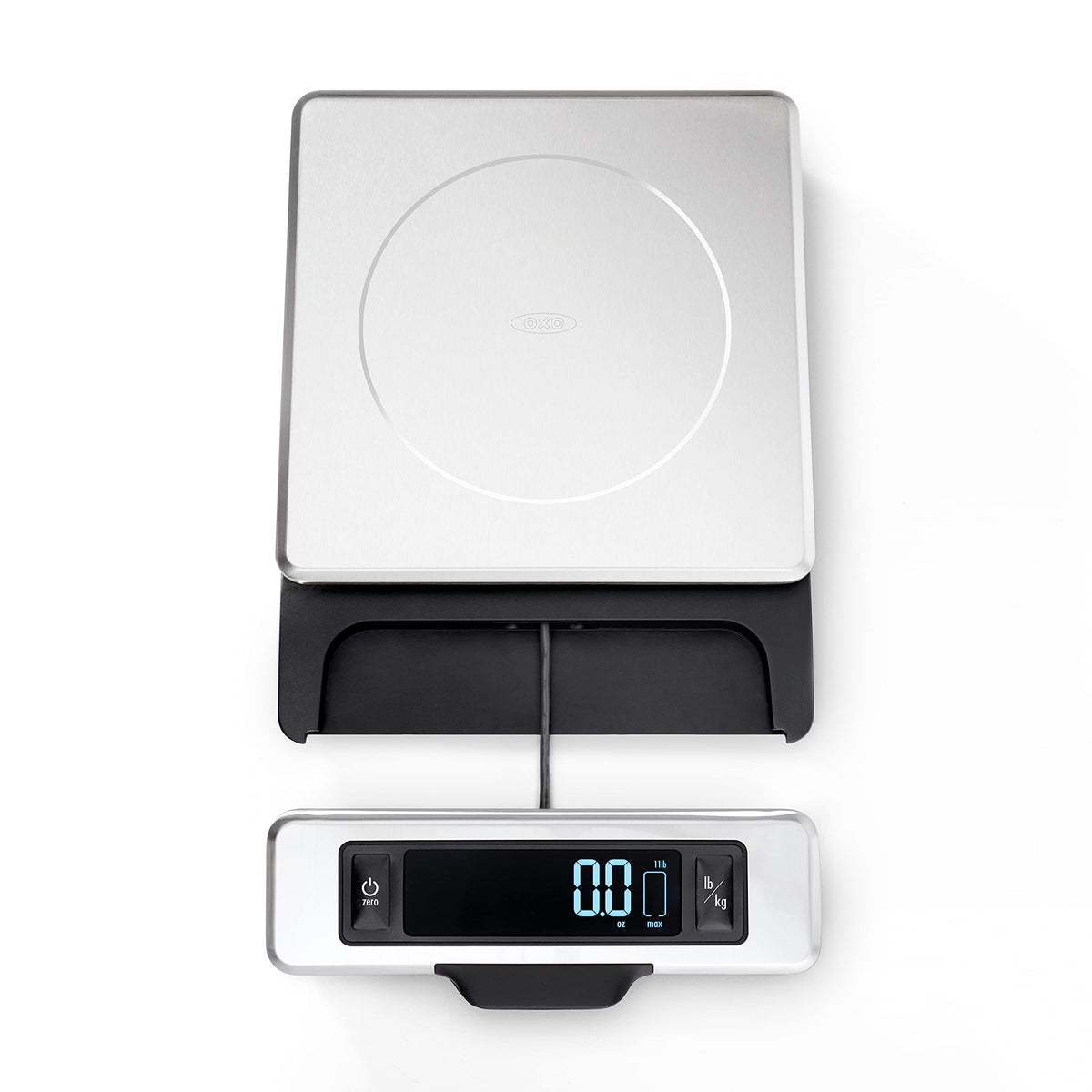 OXO Good Grips Thermocouple Thermometer & Good Grips 11-Pound Stainless Steel Food Scale with Pull-Out Display