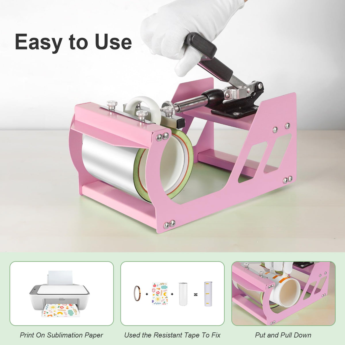 Seeutek Heat Press 5 in 1 Heat Press Machine 12x15 inch T Shirt Pressing Machine with 360 Degree Swing Away, Multifunction Heat Transfer Sublimation Combo for T Shirts Mugs Hat Plate Cap