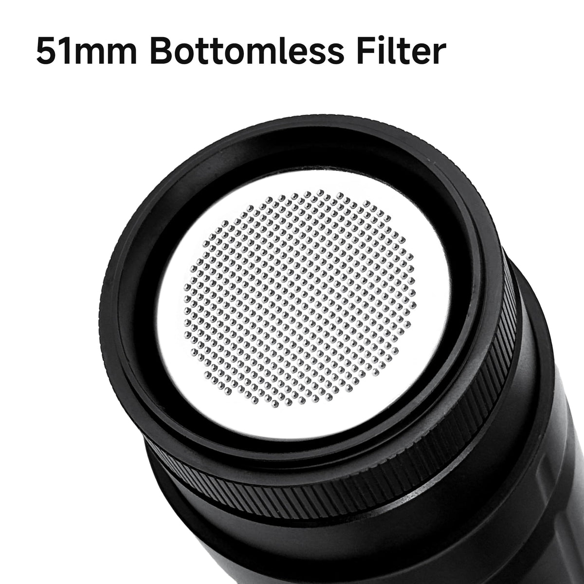 HIBREW H4C Ultra - Portable Electric Espresso Maker, 51mm Bottomless Professional Coffee Maker, USB-C Rechargeable for Ground Coffee,Compact for Camping and Travel,with Foldable Holder & Carrying Case