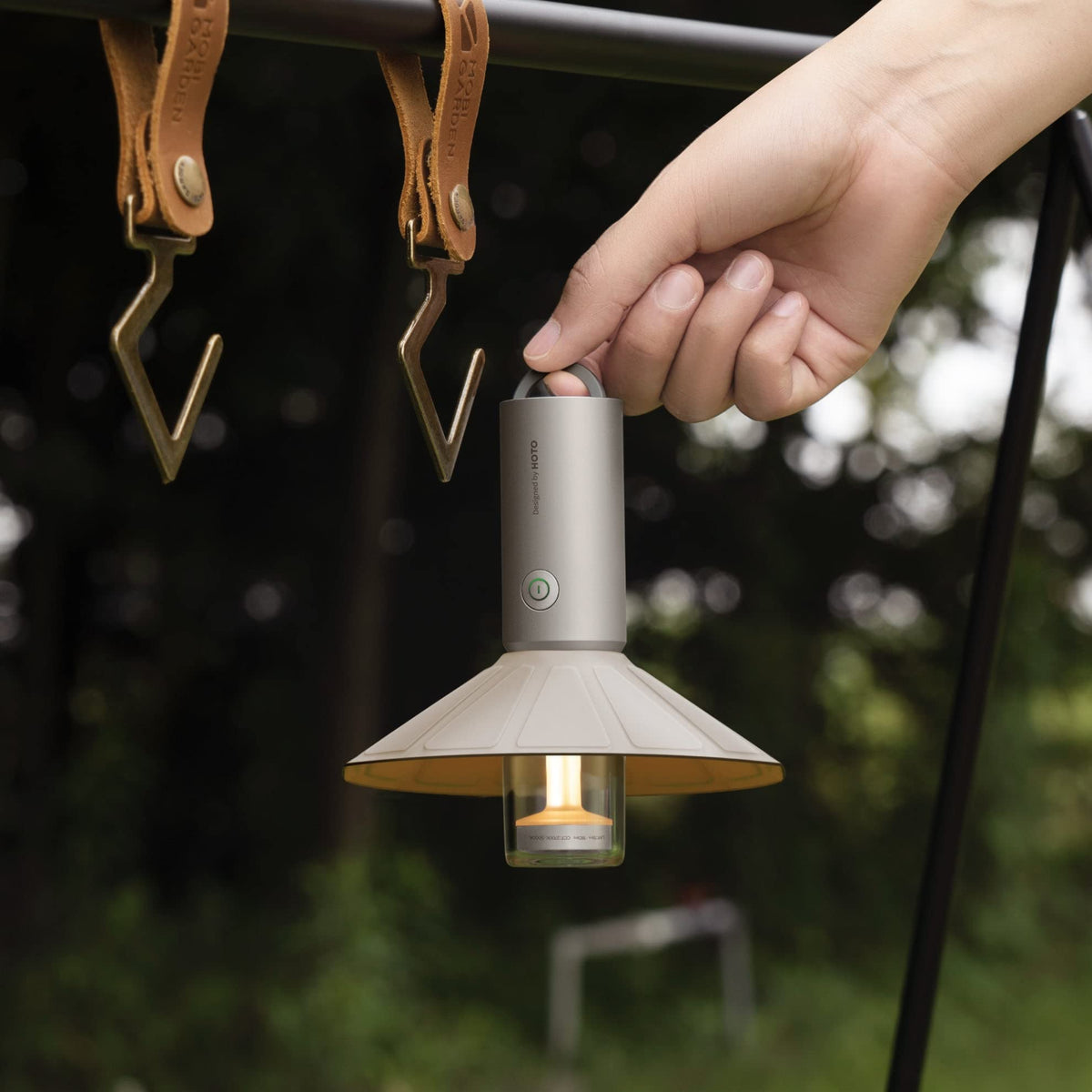 HOTO Outdoor Camping Lantern Rechargeable Bundle with HOTO Electric Spin Scrubber, Cordless Shower Scrubber with Long Handle