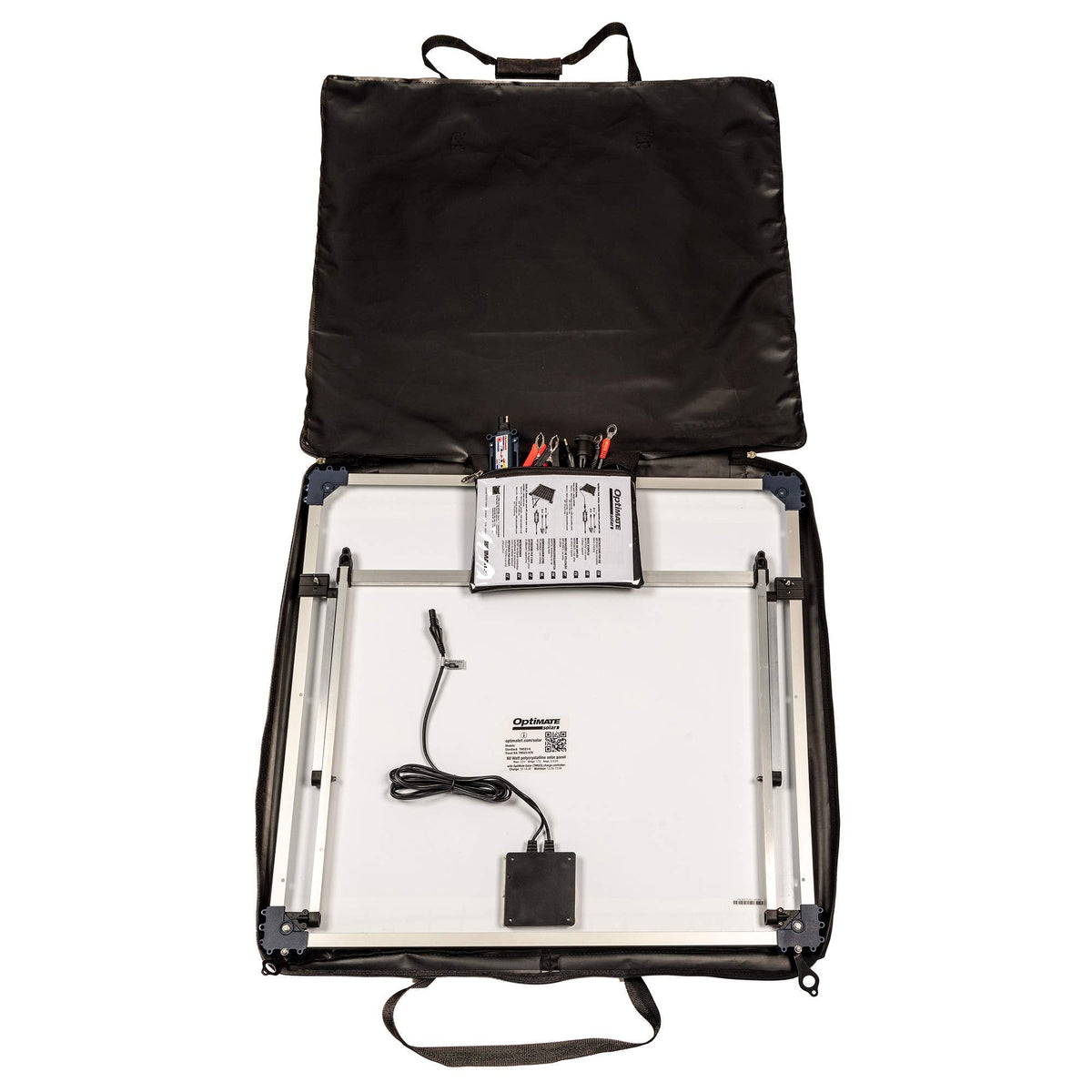 Optimate Solar 80W Travel kit, TM523-8TK, 6-Step 12V 6.7A Weatherproof Solar Battery Saving Charger & maintainer