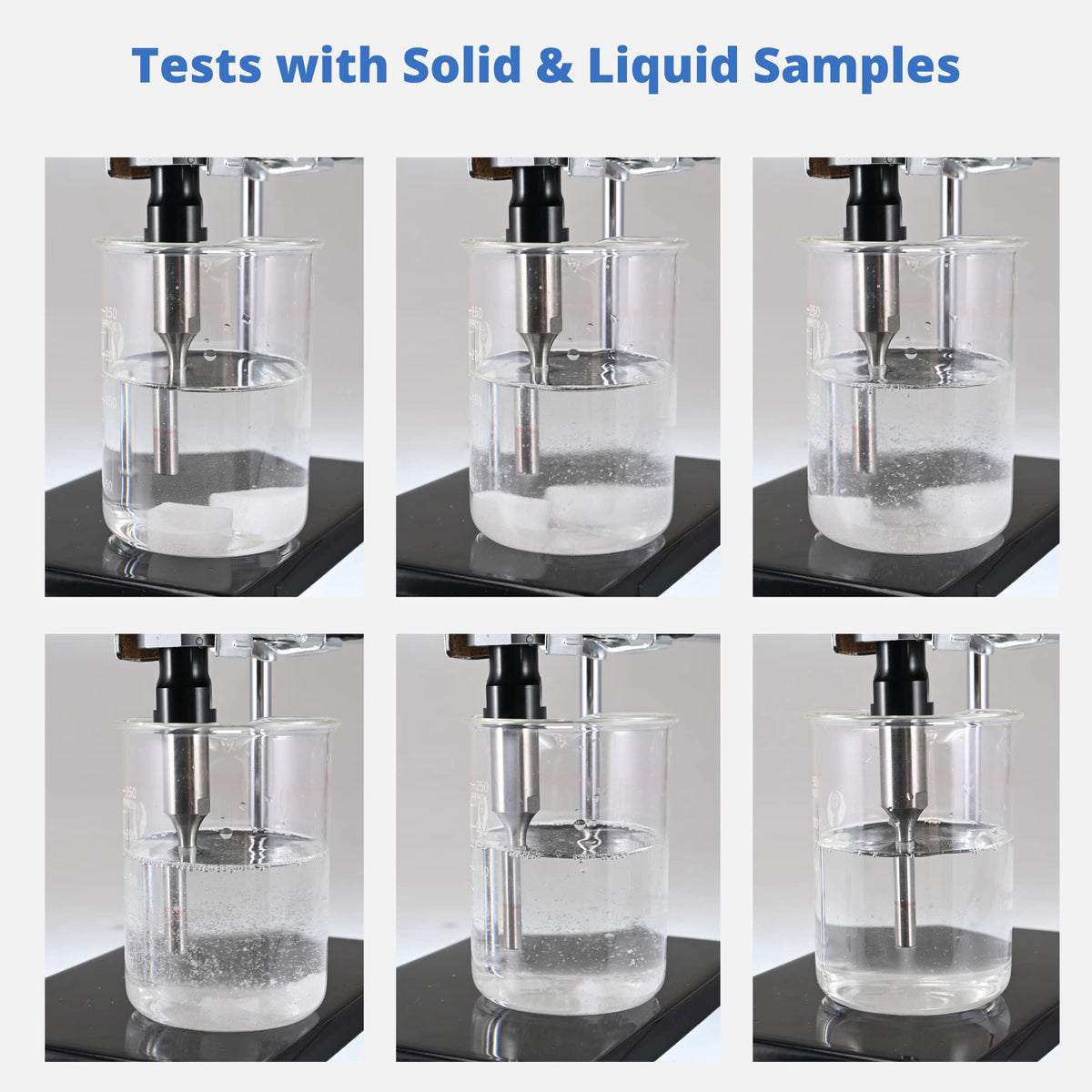 100W Handheld Ultrasonic Homogenizer Portable Emulsifier Sonicator Processor Mixer with Stand 6mm Probe