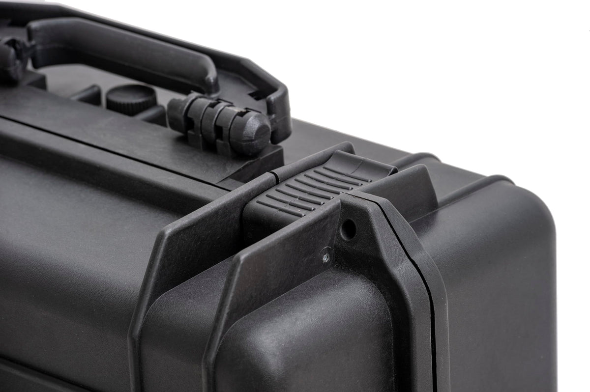 MEIJIA Portable All Weather Waterproof Camera Case with Customized Fit Foam,Fit Use of Drones,Camera,Equipments,Pistols,Elegant Black(18.3 ”x14.57”x8.66”)