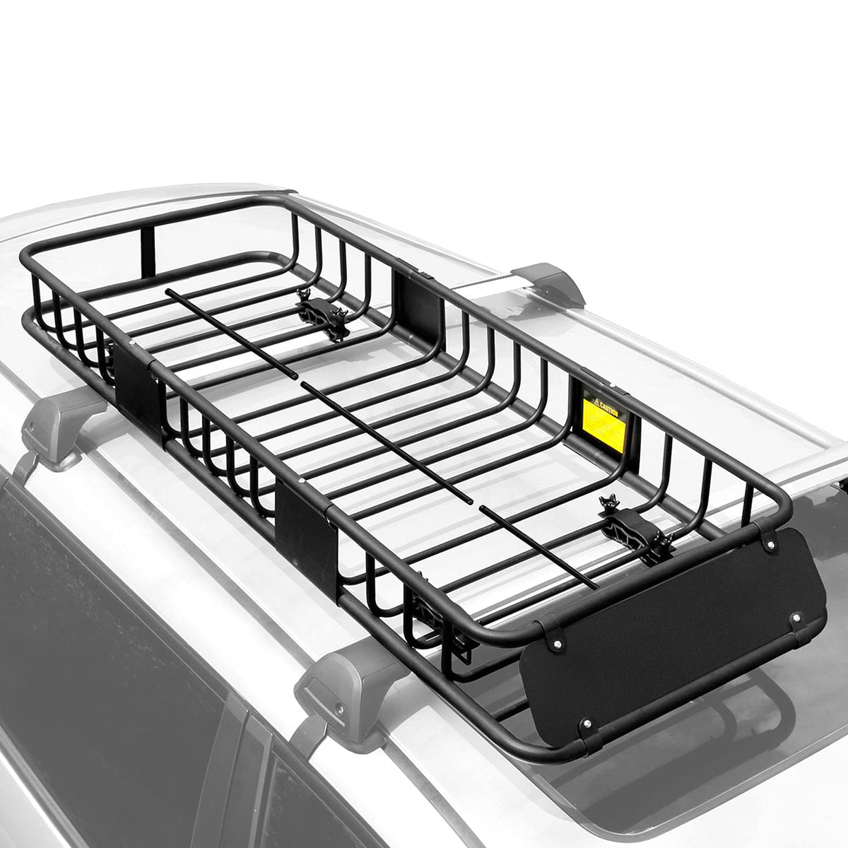 XCAR 64"x 23"x4" Skinny Roof Basket Cargo Carrier - Heavy Duty Steel Rooftop Cargo Rack - Automotive Top Mount Roof Racks for Car Truck SUV Luggage Camping Gear Storage Transport