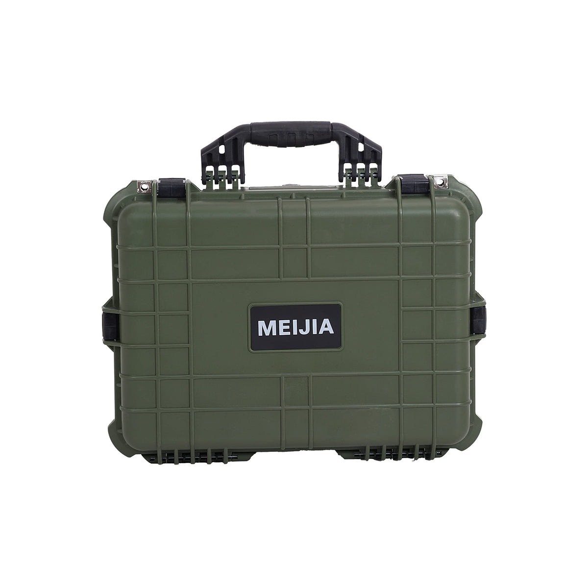 MEIJIA Portable IP67 Waterproof Protective Case,Hard Camera Case,Customized Fit Foam Inserted, Fit for Camera, Equipments, Lens,Drones,19.78“X15.77"x7.41" (Green)