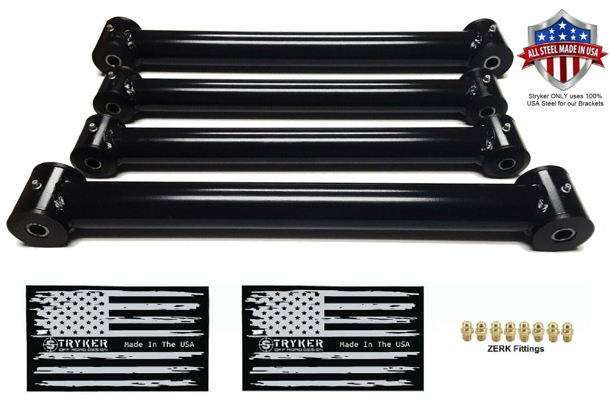 Stryker Off Road Design Upgraded Dodge Ram 1500 2500 3500 4WD Control Arms 2-3" Lift Height 2003 to 2009 CAD Engineered and Made in the USA with USA Steel
