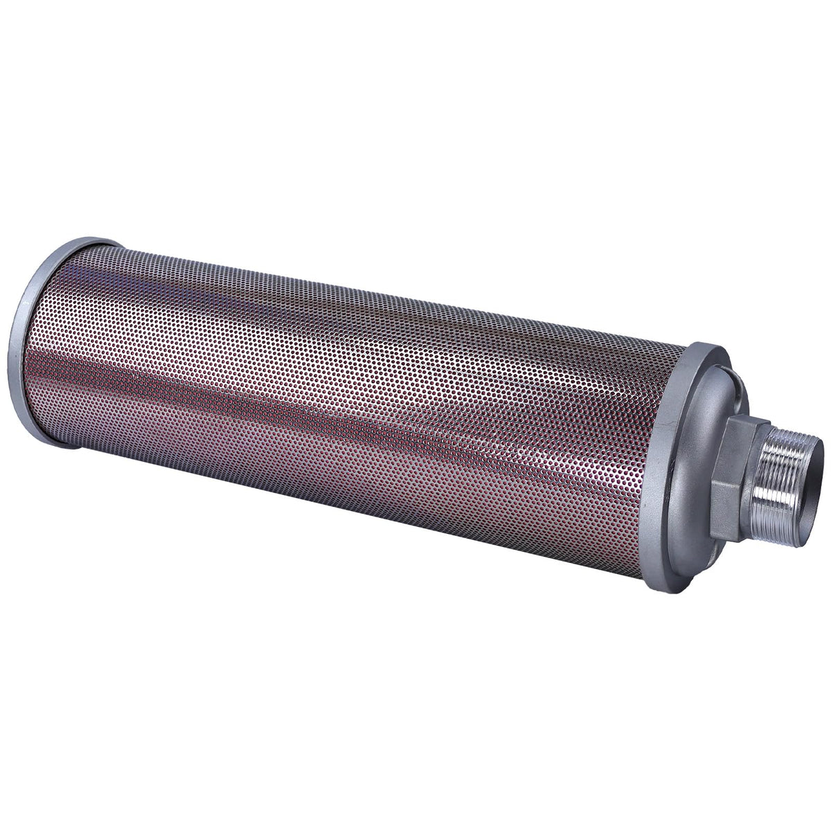 XY-20 Air Compressor Muffler 2" NPT Air Exhaust Muffler Silencer for Compressor Dryer Compressed Air Equipment and Systems, Single Chamber 145 PSI, Replacement Part