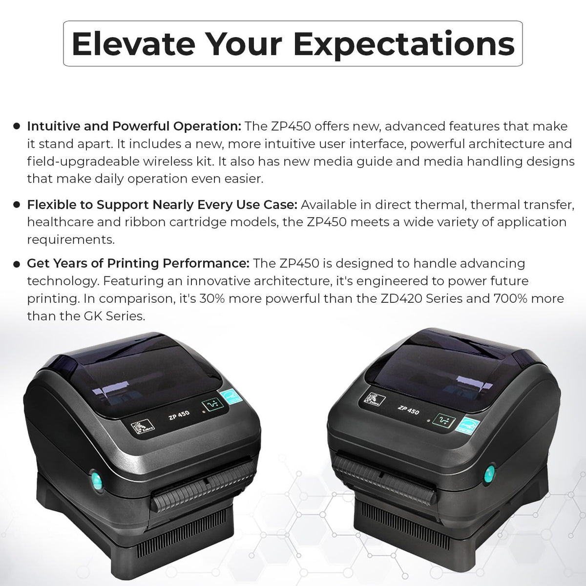 Zebra ZP450 Thermal Label Printer – 4x6 Direct Thermal Shipping Label Printer, USB Barcode & Address Label Maker for Small Business, Warehouse & Online Sellers (Renewed)