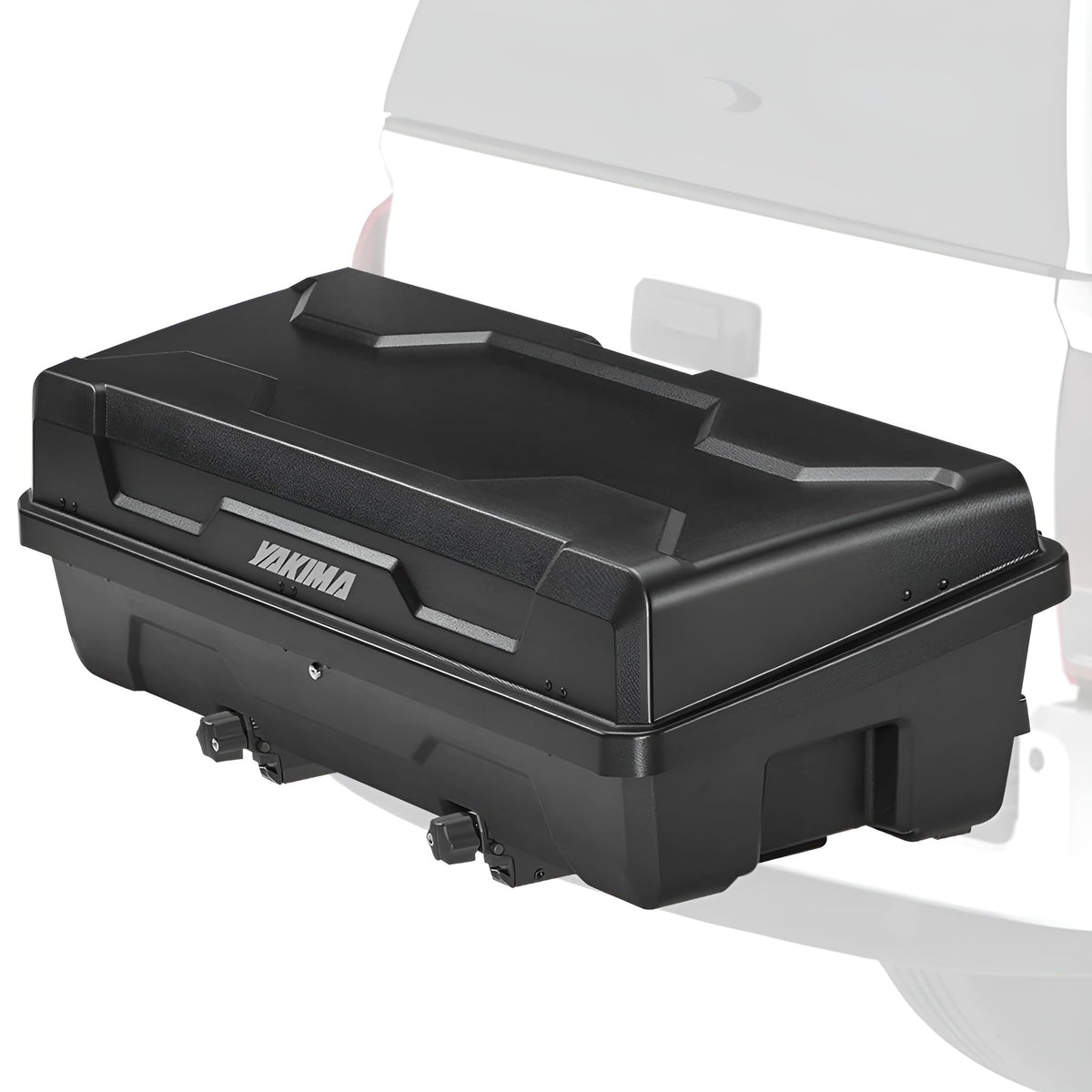 Yakima EXO SwingBase Hitch Base Rack & EXO GearLocker Vehicle Rooftop Cargo Carrier Box, Black - Car Storage Accessories for Travel and Camping