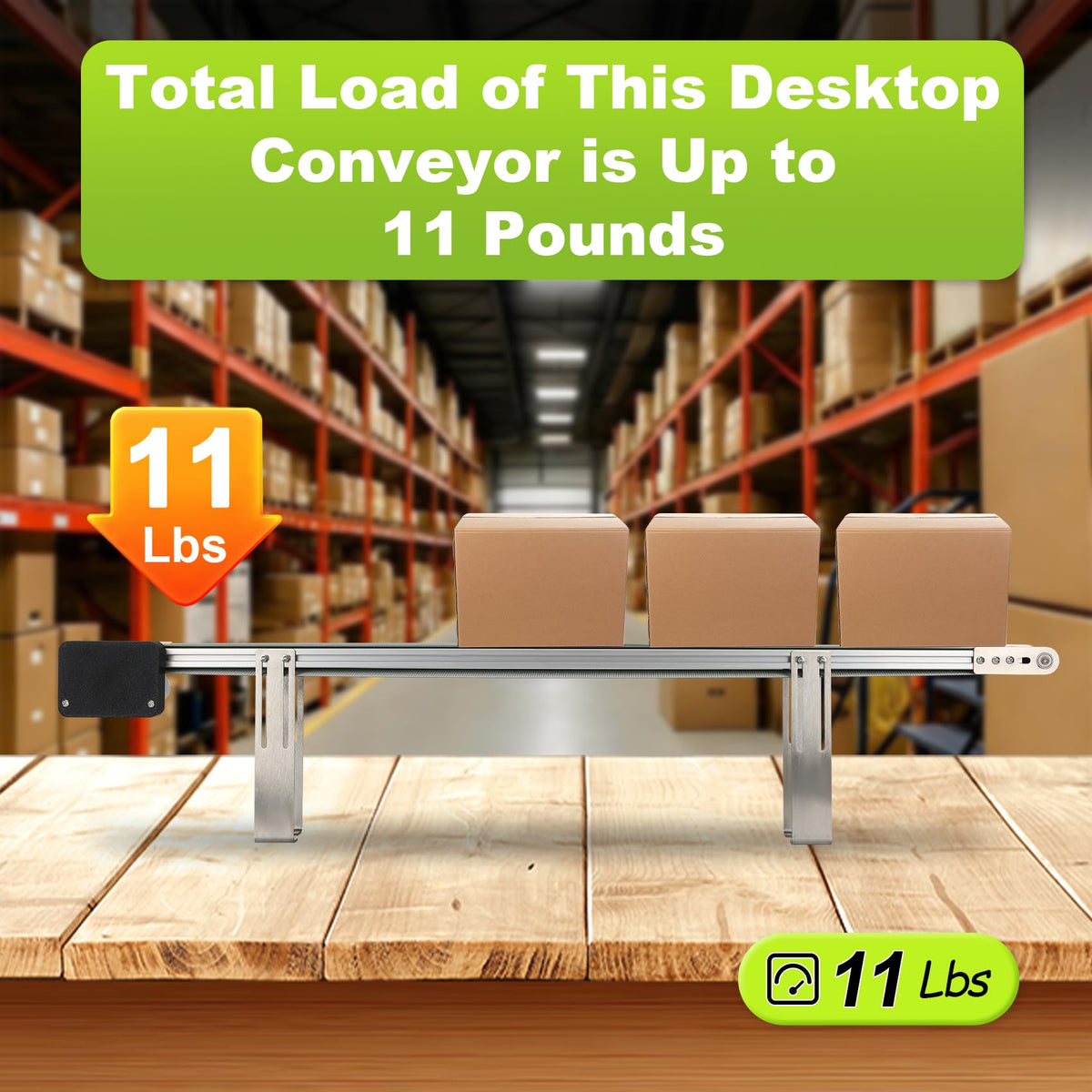 Belt Conveyor 39 inch, Ddjustable-Speed Small Conveyor Belt, Desktop PVC Bonveyor Belt with Built-in sensors, Easy to Assemble, 39 inch Conveyor Velt for Production Lines, Laboratories, Homes