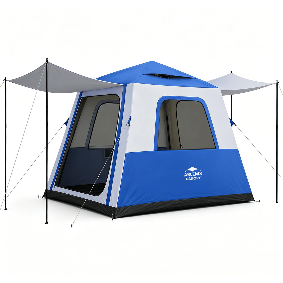 Inflatable Tents for Camping 2-4 Person, Air Tents Easy Set Up, Blow Up Tent House with Awning Pump Waterproof Portable for Adults Outdoor Camping
