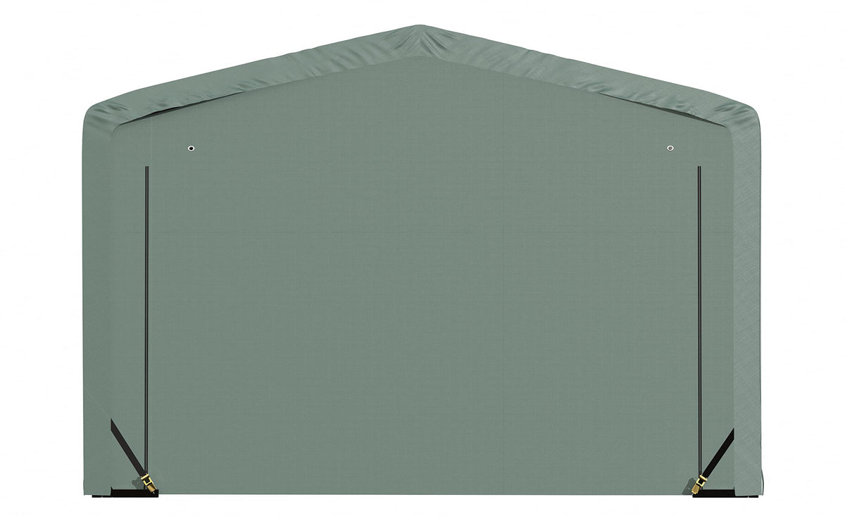 ShelterLogic ShelterTube Garage & Storage Shelter, 12' x 18' x 8' Heavy-Duty Steel Frame Wind and Snow-Load Rated Enclosure, Green