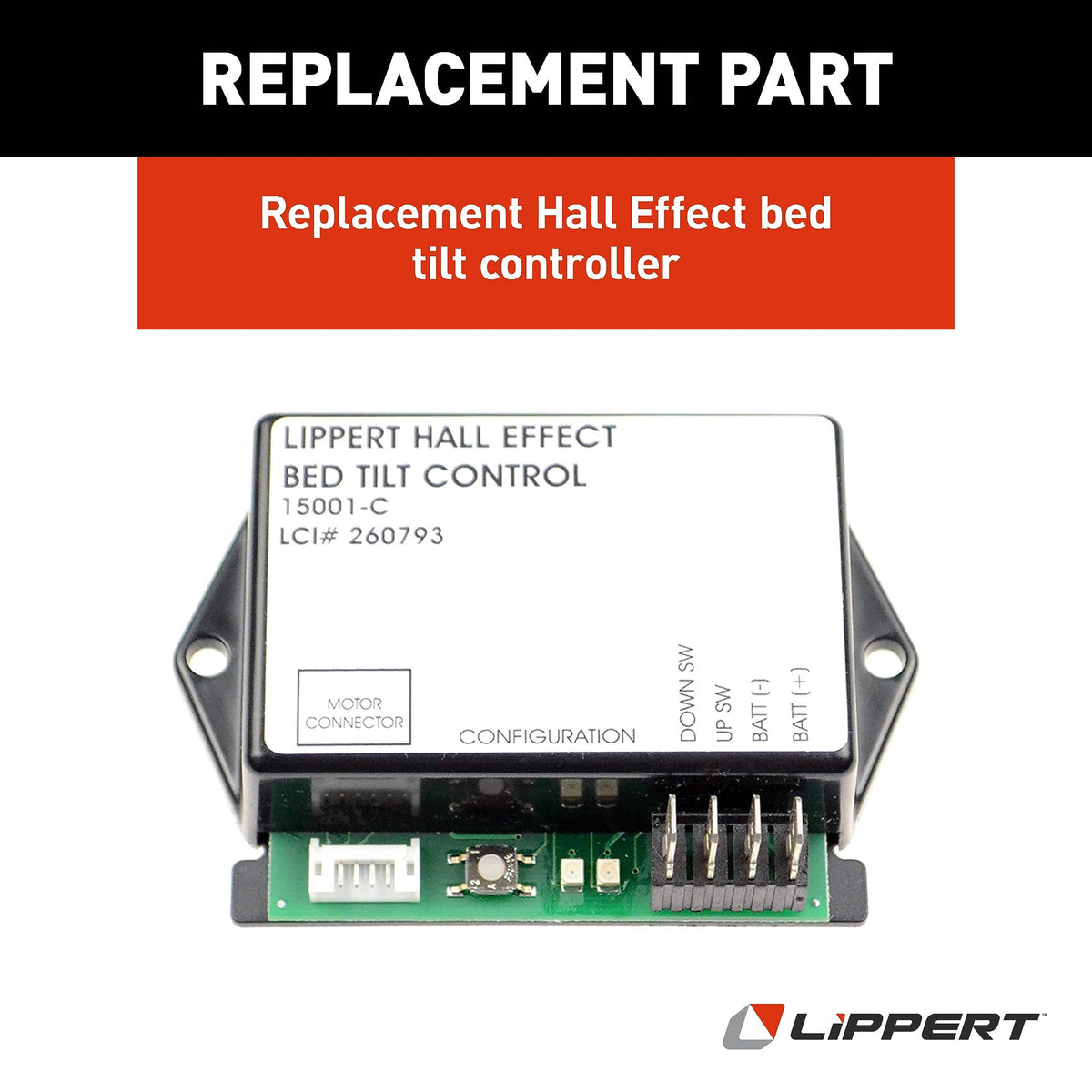 Lippert Hall Effect Replacement RV Bed Tilt Controller Module for 5th Wheel Campers, Travel Trailers, Fits Schwintek Systems, Exact-Match Component - 260793