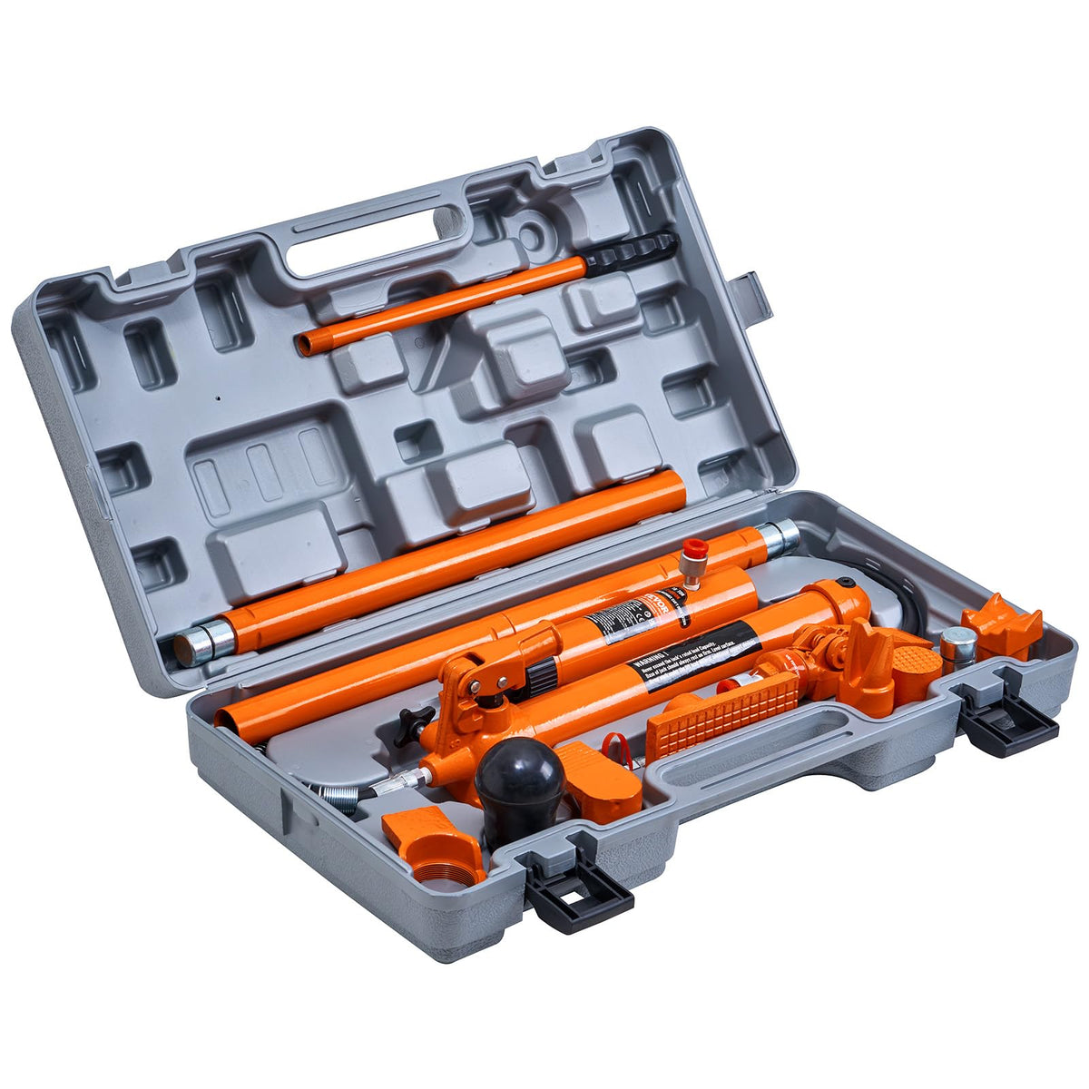 VEVOR Porta Power Kit, 10 Ton Load, Portable Hydraulic Jack with 4.6 ft Extended Oil Hose, Long Handle Design, Auto Body Frame Repair Kit with Portable Storage Case for Car Repair, Truck, Farm