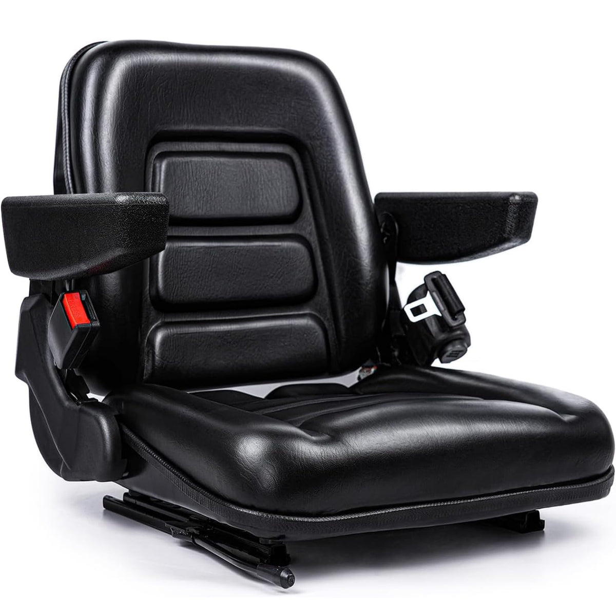 SEATIN Universal Forklift Seat,Tractor Seat with Micro Switch,Armrest and Safety Belt,for Tractor,Mower,Skid Loader,Telehandler,Backhoe,Excavator Dozer