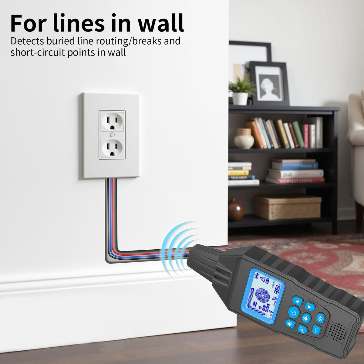 Underground Cable Tester & Circuit Breaker Finder – Professional Anti-Interference Wire Tracer for Buried Cable Locating & Broken Wire Detection