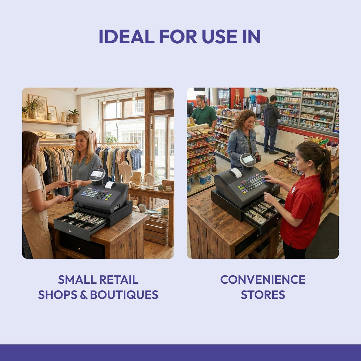 Royal - Electronic Cash Register, 2000ML, Advanced POS System for Businesses, Ideal for Retail & Small Businesses (Refurbished)