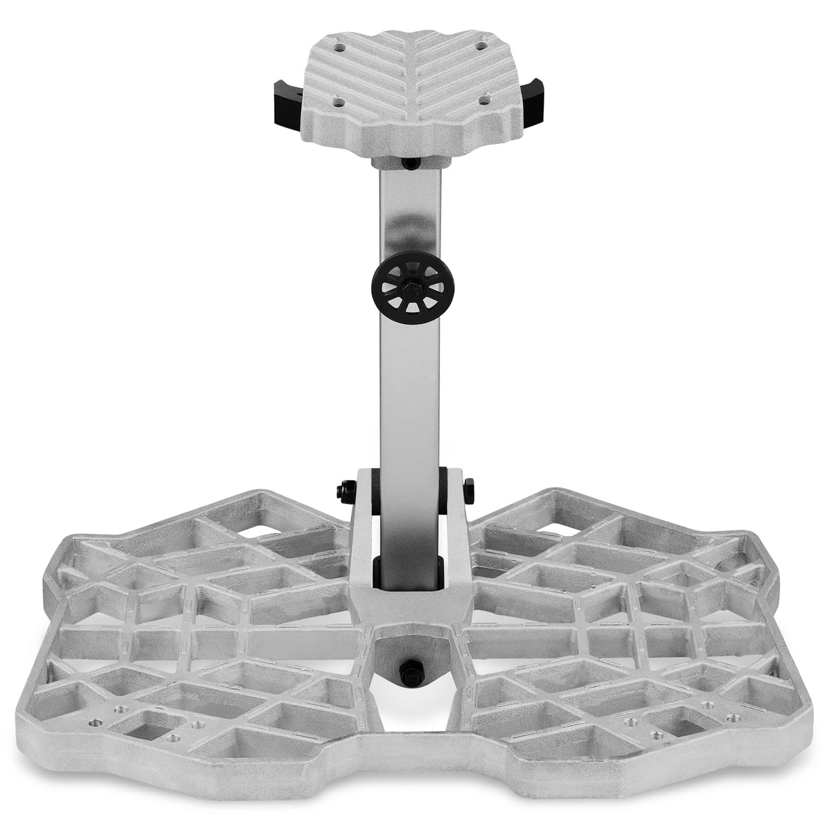 QOGIR Saddle Hunting Platform, Reliable Tree Saddle Platform with Non-Slip Ridge Grips, Lightweight Cast Aluminum Construction, Fully Adjustable Silent Platform, 16.1"x12.2" Hunting Platform