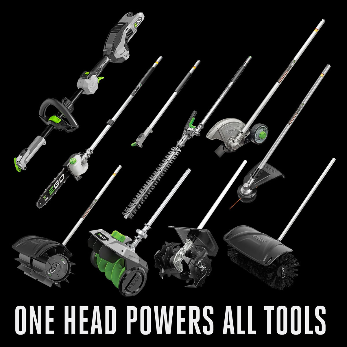 EGO Power+ BCA1220 12” Brush Cutter Attachment 56-Volt Lithium-ion Multi Head System, Black